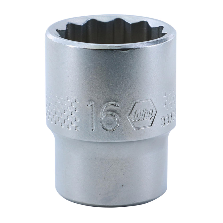 12 Point - 3/8 Inch Drive Socket - 16.0mm