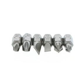 7 Piece SoftFinish Stubby Bit Holder Set - Slotted, Phillips, PoziDriv