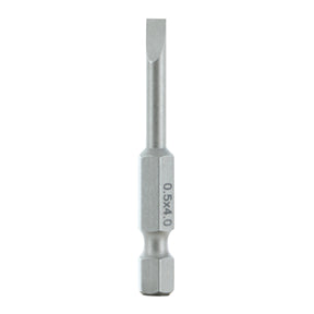 Wiha 74009 Slotted Bit 4.0 x .5 - 50mm -  10 Pack