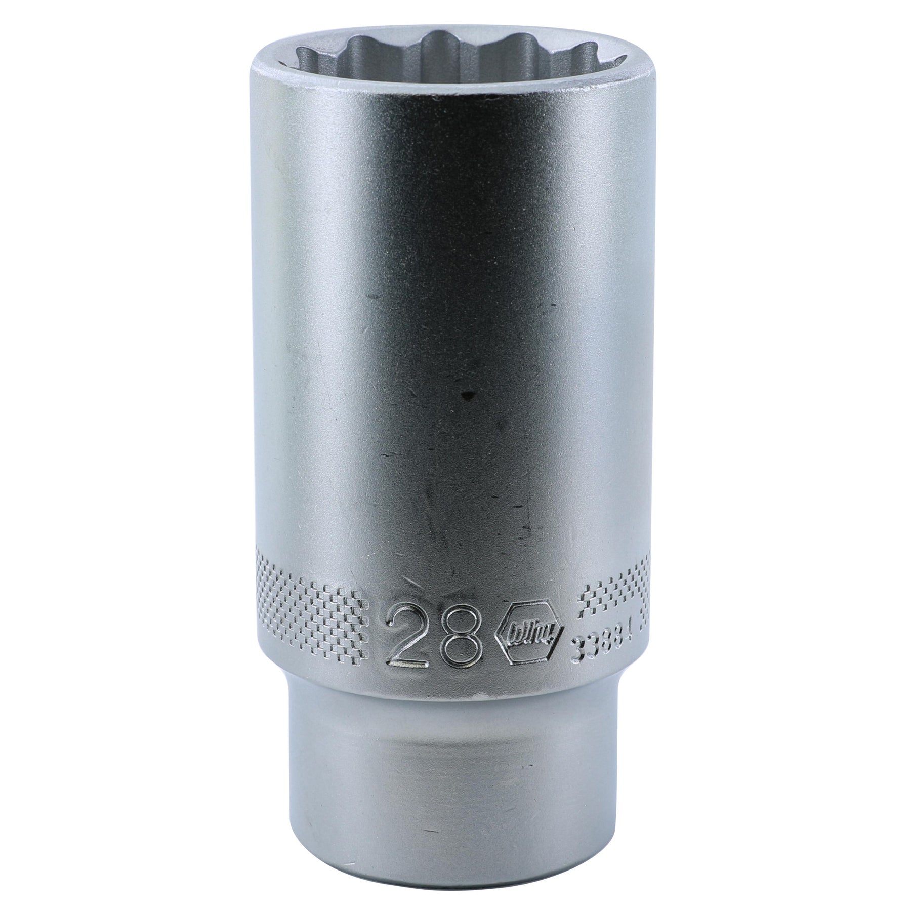 Wiha 33884 12 Point - 1/2" Drive Deep Socket 28.0mm