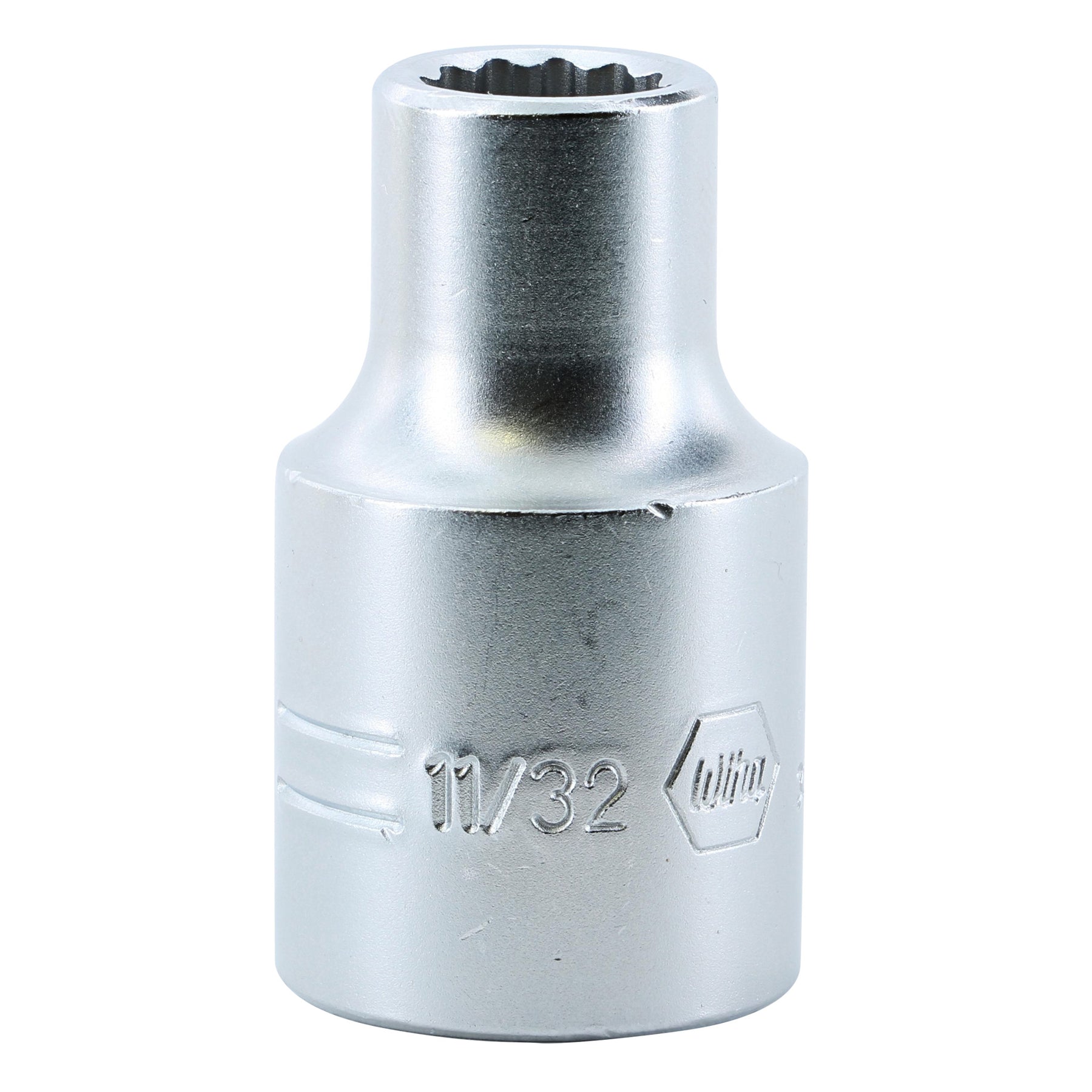 Wiha 33808 12 Point - 1/2" Drive Deep Socket 11/32"