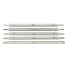 Wiha 28485 5 Piece Drive-Loc VI Torx Blade Set