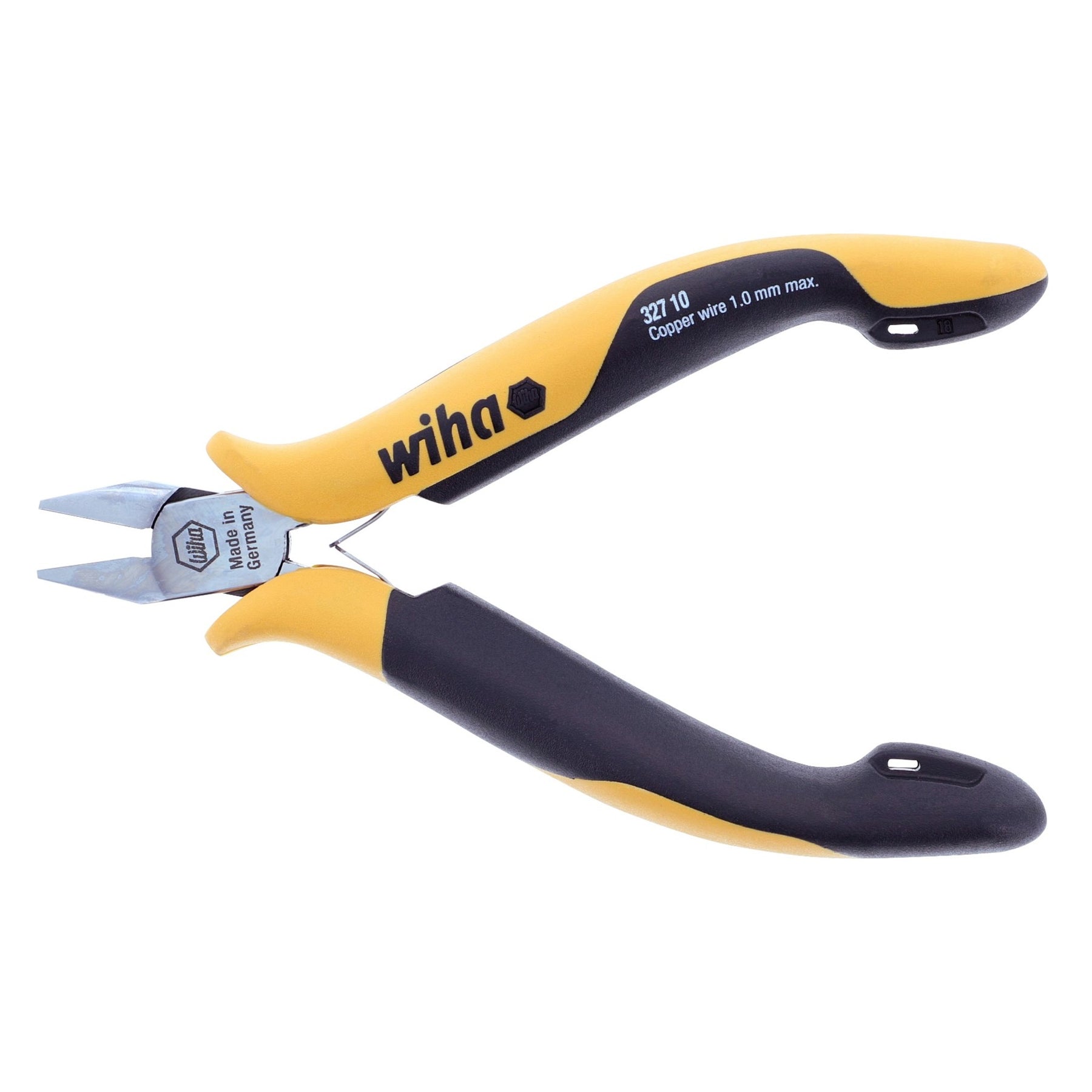Wiha 32710 Electronic  ESD Safe Precision Wide Tapered Head Full Flush Cutter