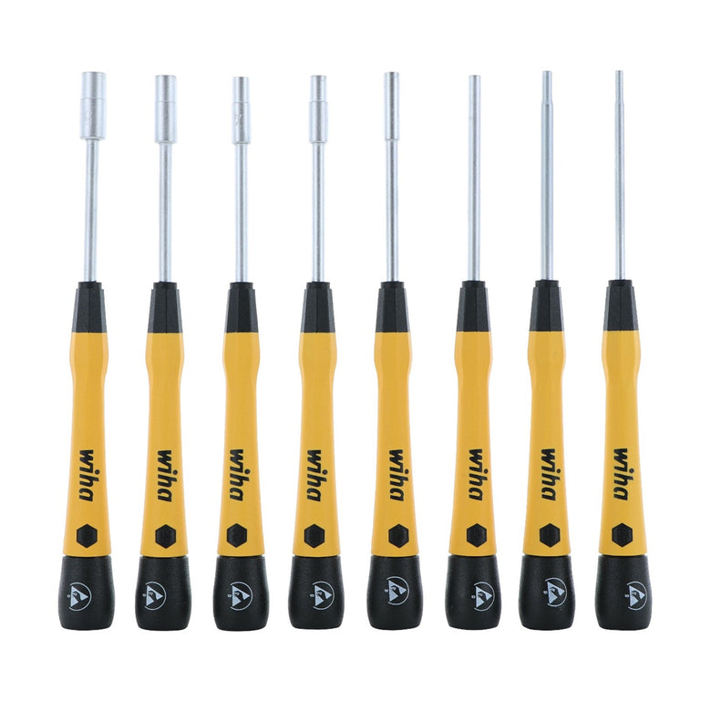 8 Piece ESD Safe Picofinish Precision Nut Driver Set - Metric