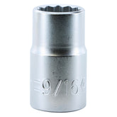 Wiha 33812 12 Point - 1/2" Drive Socket 9/16"