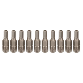 Security Hex Bit 5/32 - 25mm - 10 Pack