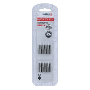 Hex Bit 4.0mm - 25mm - 10 Pack