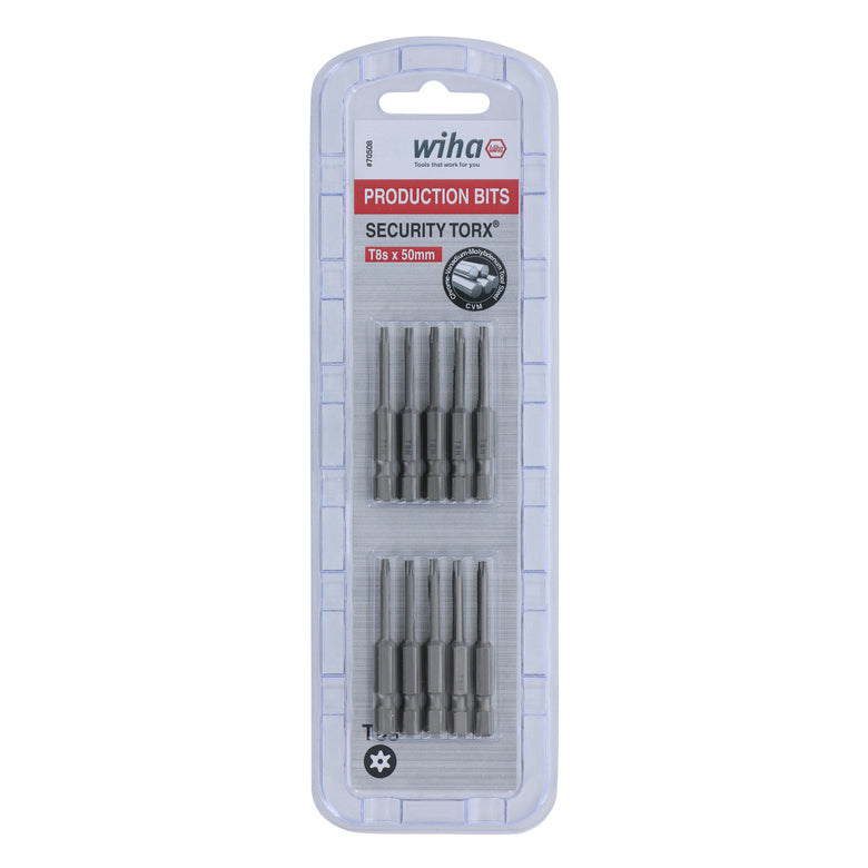 Security Torx Bit T8s - 50mm -  10 Pack