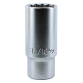 Wiha 33748 12 Point - 3/8" Drive Deep Socket 13/16"