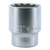 Wiha 33819 12 Point - 1/2" Drive Socket 1"
