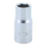 Wiha 33309 6 Point - 1/4 Inch Drive Socket - 9/32" x 25mm