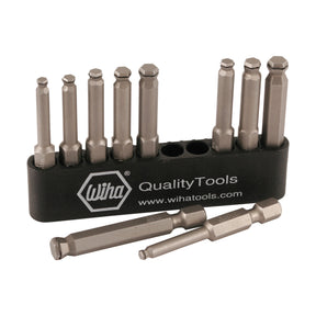 Wiha 74999 10 Piece MagicRing Ball Power Bit Belt Pack Set