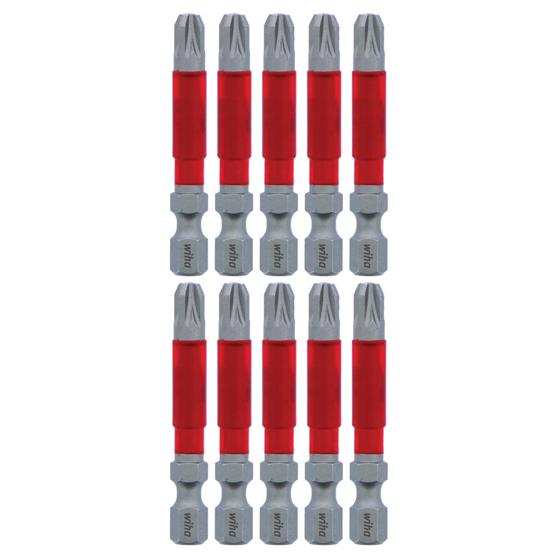 MaxxTor Impact Bit Pozidriv #3 x 49mm - 10 Pack