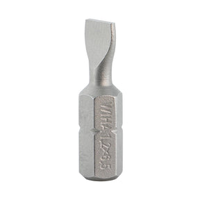 Wiha 71002 Slotted Bit 6.5mm - 25mm (1/4) - 10 Pack