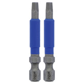 Wiha 70225 TerminatorBlue Impact Bit Square #2 - 2 Inch - 2 Pack