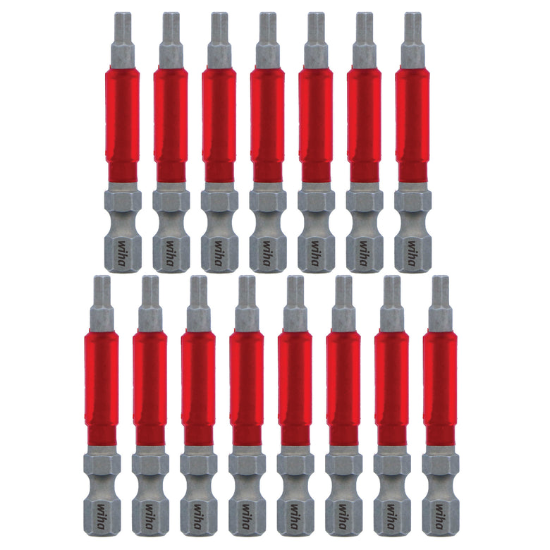 MaxxTor Impact Bit Hex 1/8" - 49mm - 15 Pack