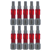Wiha 76530 MaxxTor Impact Bit Hex 1/8" x 29mm - 10 Pack