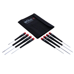 Wiha 26499 8 Piece Precision Ball End Hex Imperial Screwdriver Set - Inch