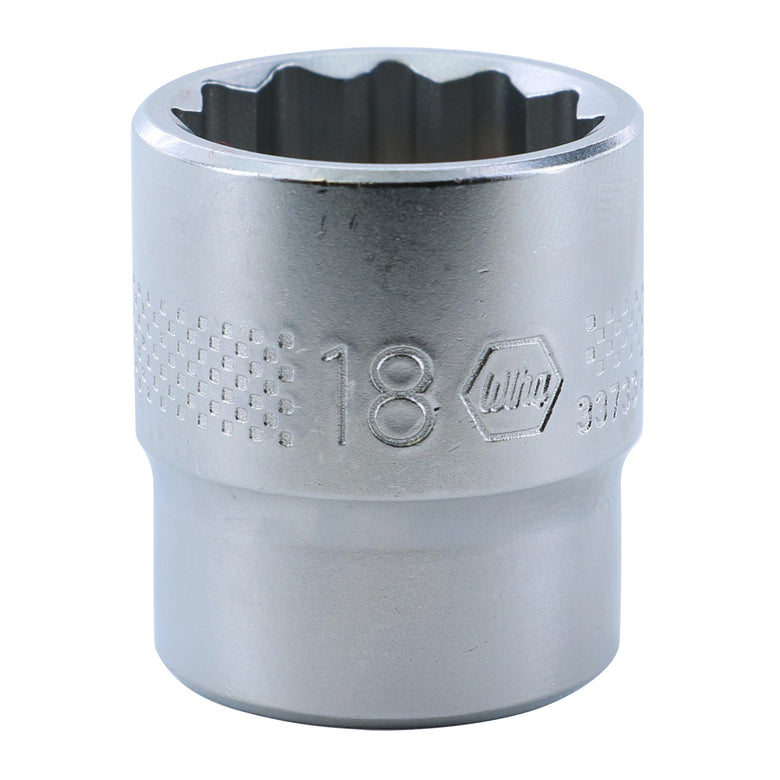 12 Point - 3/8 Inch Drive Socket - 18.0mm