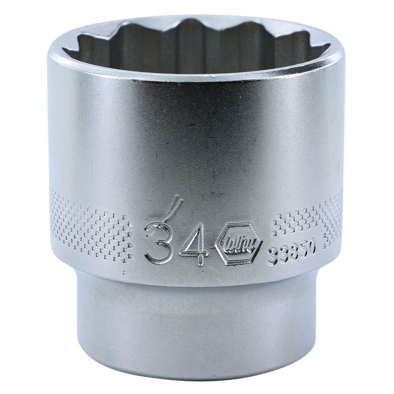 12 Point - 1/2" Drive Socket 34.0mm