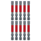 Wiha 76566 MaxxTor Impact Power Bit Hex 6.0mm x 49mm - 10 Pack
