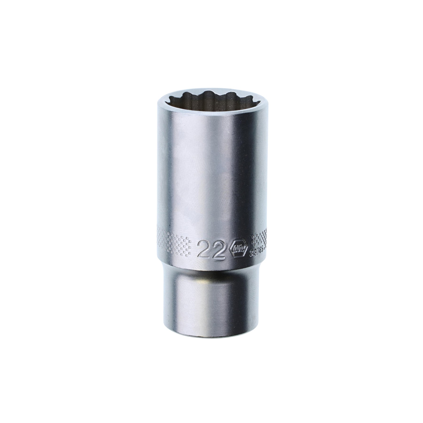 Wiha 33765 12 Point - 3/8" Drive Deep Socket 22.0mm