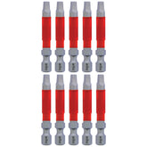 Wiha 76580 MaxxTor Impact Power Bit Square #3 x 49mm - 10 Pack