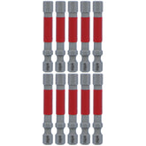 Wiha 76575 MaxxTor Impact Power Bit Hex 1/4" x 49mm - 10 Pack