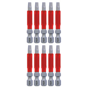 MaxxTor Impact Power Bit Square #2 x 49mm - 10 Pack