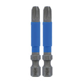 Wiha 70203 TerminatorBlue Impact Bit Phillips #3 - 2 Inch - 2 Pack