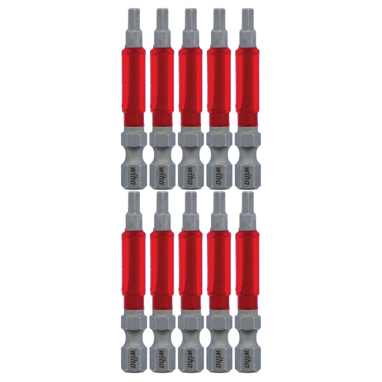MaxxTor Impact Power Bit Hex 1/8" x 49mm - 10 Pack